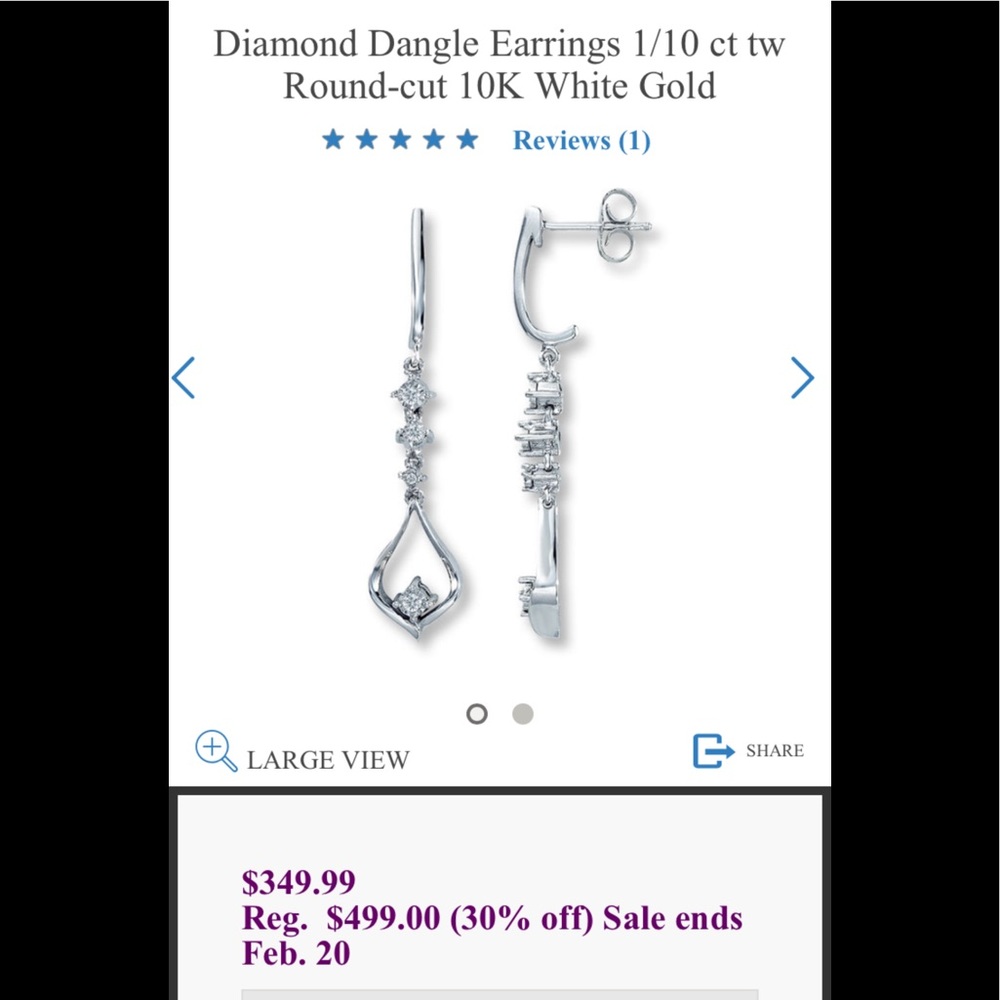 White Gold Diamond Earrings